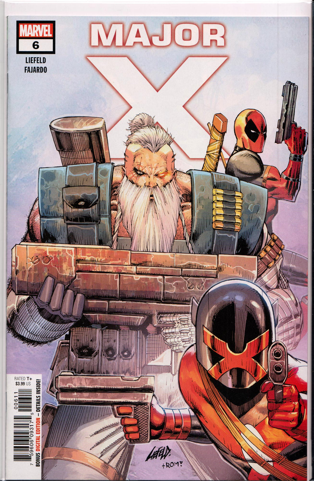 MAJOR X #6 (1ST PRINT) COMIC BOOK ~ Rob Liefeld ~ Marvel Comics