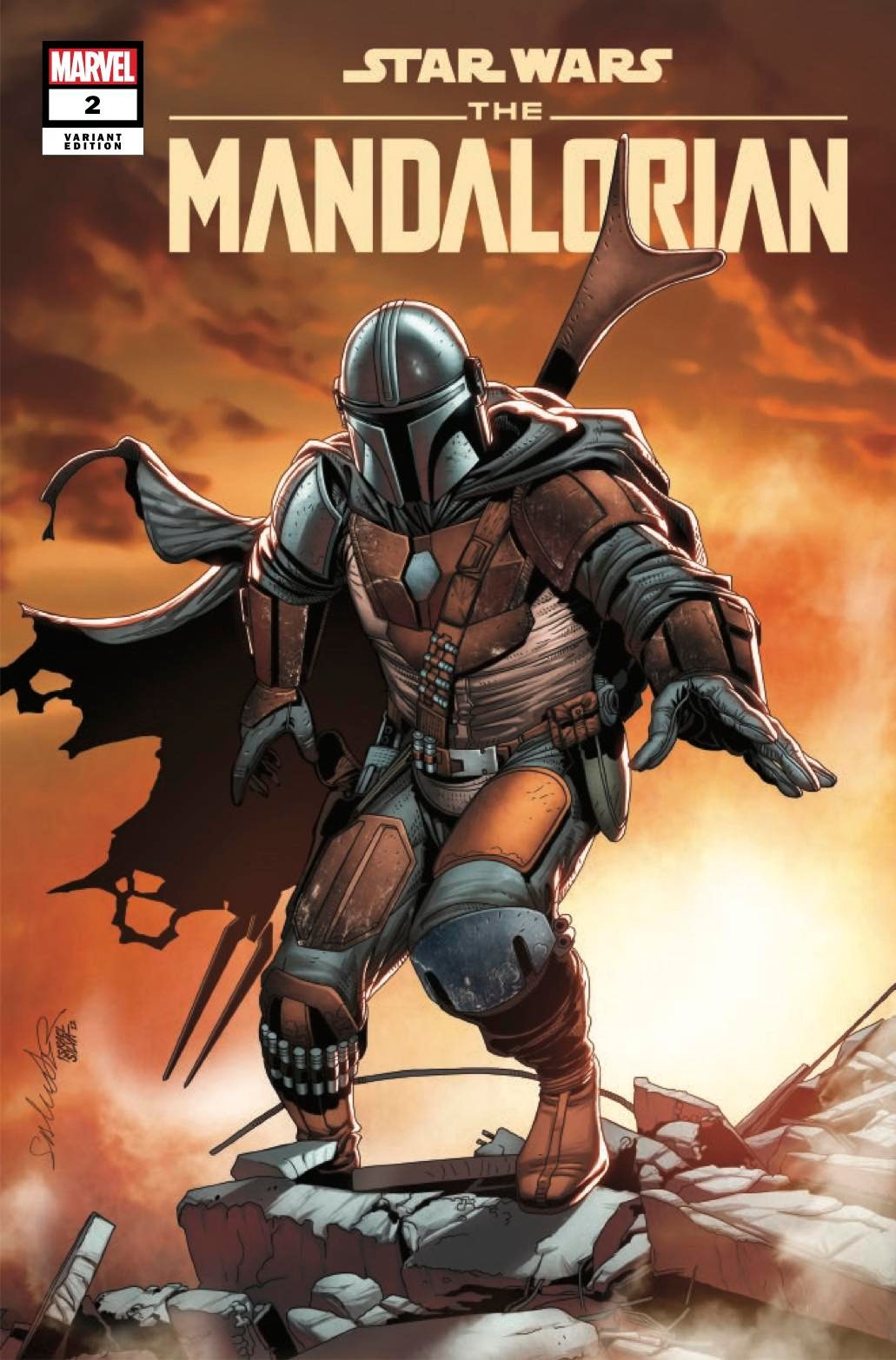 STAR WARS: THE MANDALORIAN #2 (SALVADOR LARROCA EXCLUSIVE VARIANT)(2022) COMIC BOOK ~ Marvel Comics