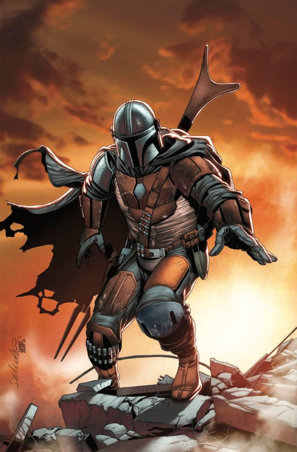 STAR WARS: THE MANDALORIAN #2 (SALVADOR LARROCA EXCLUSIVE VIRGIN VARIANT)(2022) COMIC BOOK ~ Marvel Comics