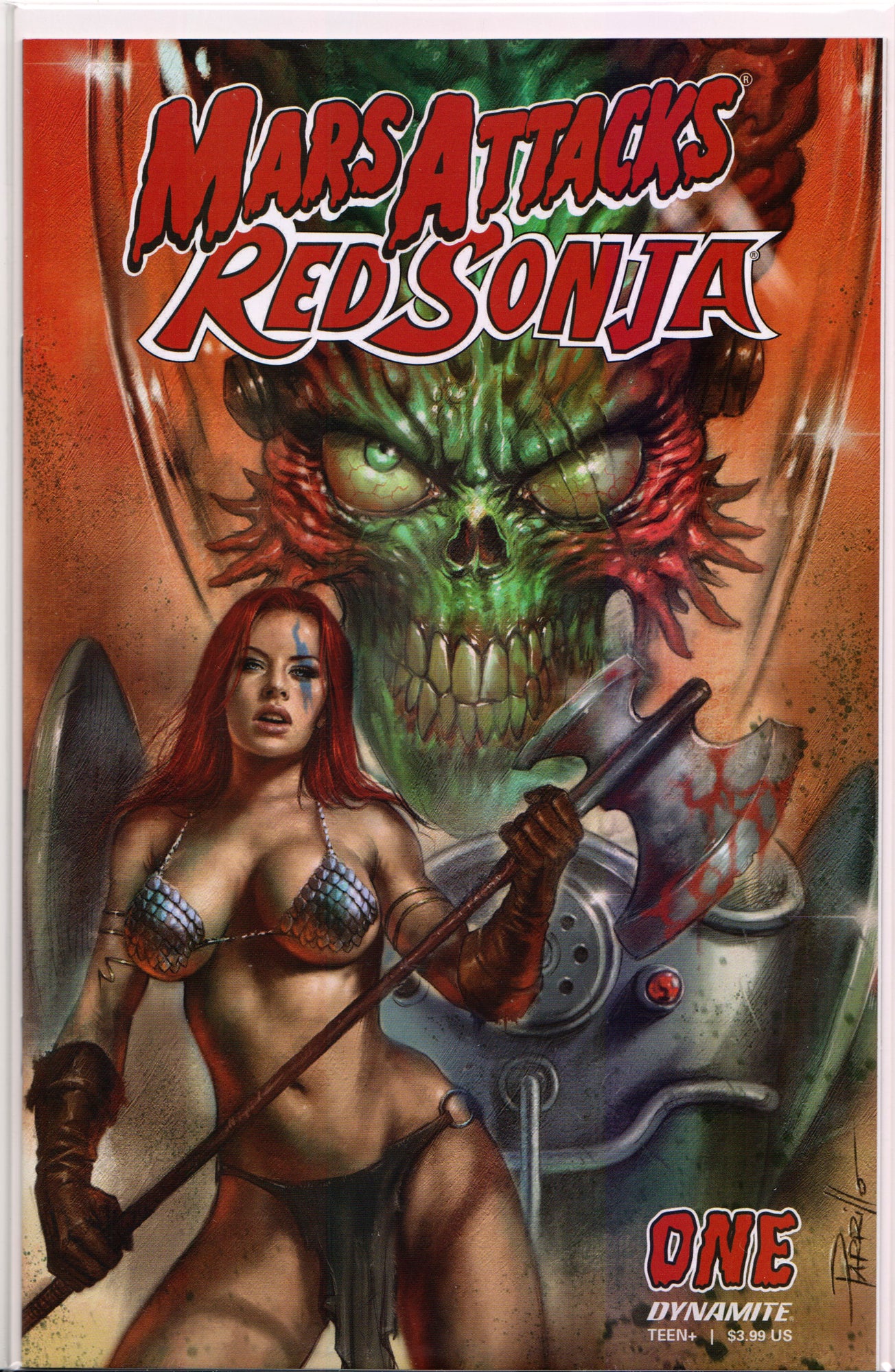 MARS ATTACKS RED SONJA #1 (LUCIO PARRILLO VARIANT) ~ Dynamite Entertainment