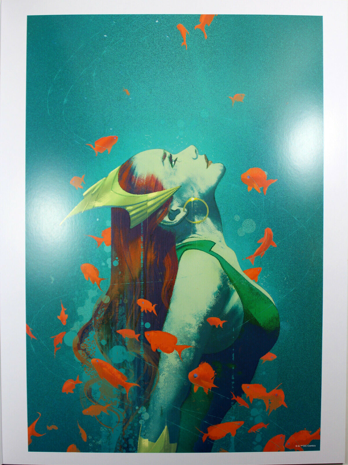 AQUAMAN #10 (MERA) ART PRINT by Joshua Middleton ~ 12" x 16" ~ Great Condition