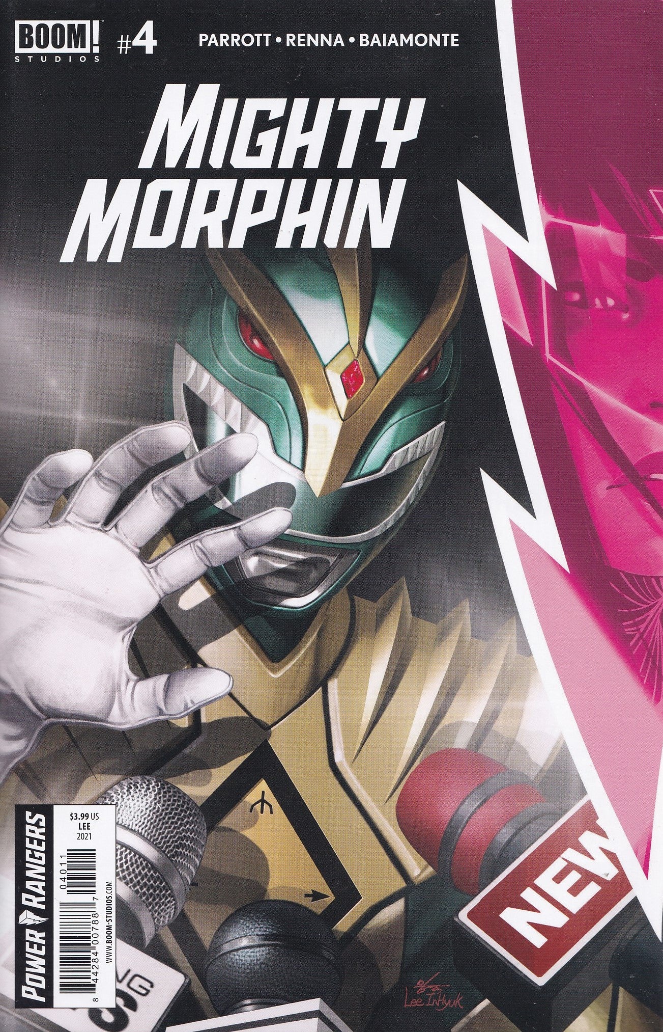 MIGHTY MORPHIN #4 (INHYUK LEE VARIANT) COMIC BOOK ~ MMPR Boom! Studios