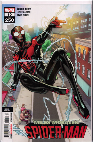 MILES MORALES: SPIDER-MAN #10 (2ND PRINT GARRON VARIANT) COMIC BOOK ~ Marvel Comics