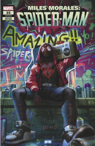 MILES MORALES: SPIDER-MAN #35 (DERRICK CHEW EXCLUSIVE VARIANT) COMIC BOOK ~ Marvel