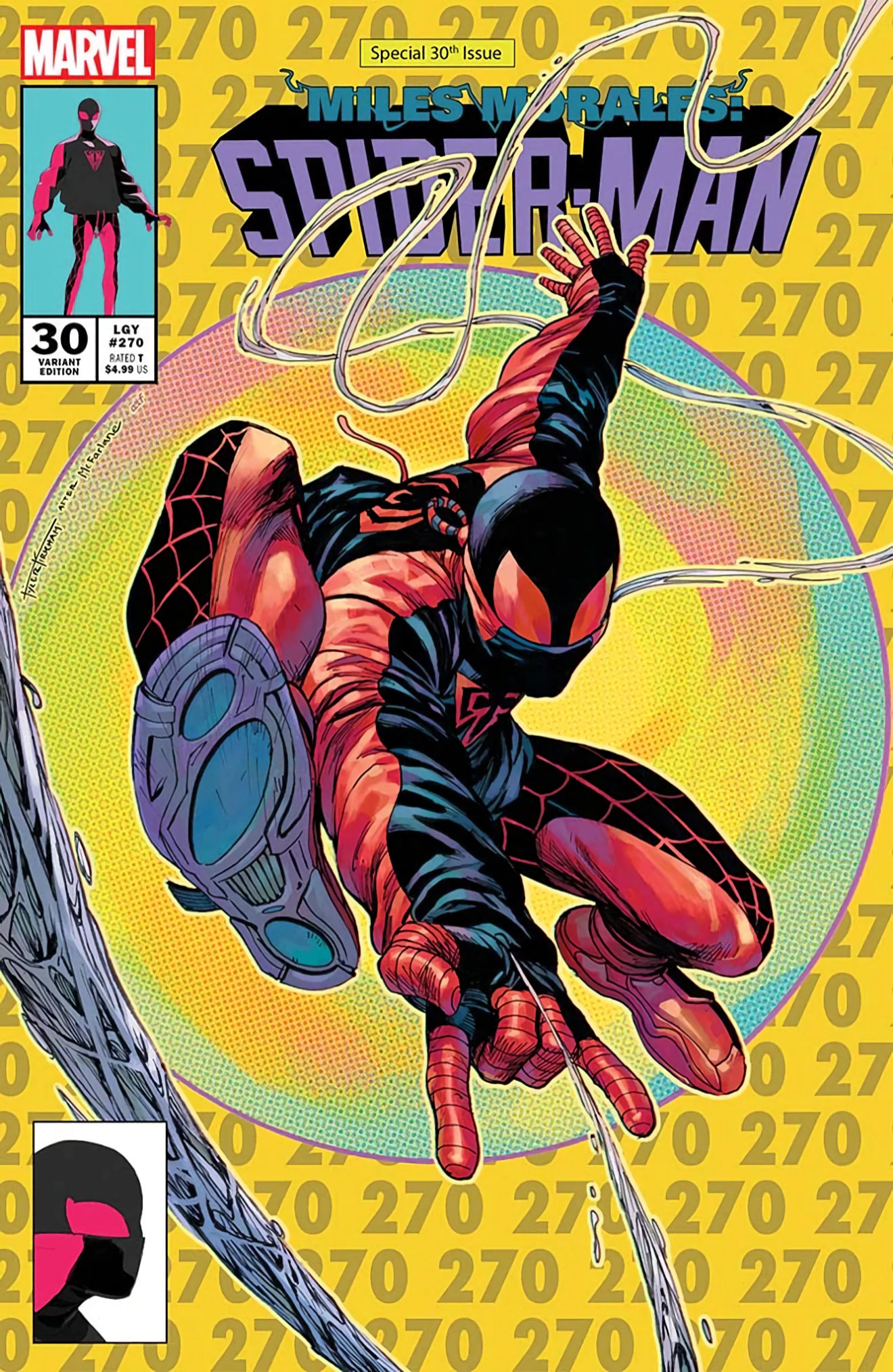 MILES MORALES: SPIDER-MAN #30 (TYLER KIRKHAM EXCLUSIVE TODD MCFARLANE ASM #300 HOMAGE VARIANT) COMIC BOOK