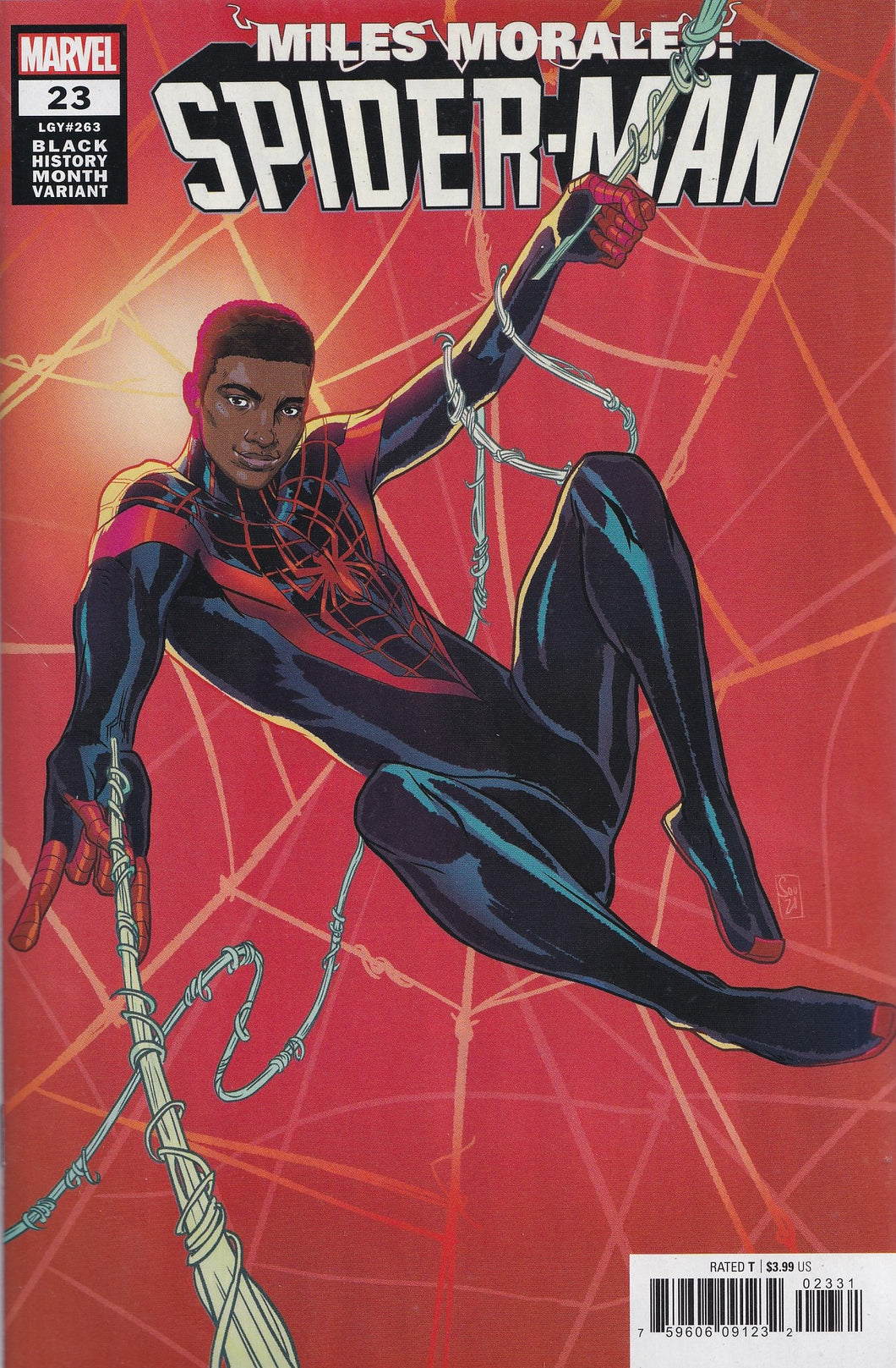 MILES MORALES: SPIDER-MAN #23 (SOUZA BLACK HISTORY MONTH VARIANT) Comic ~ Marvel