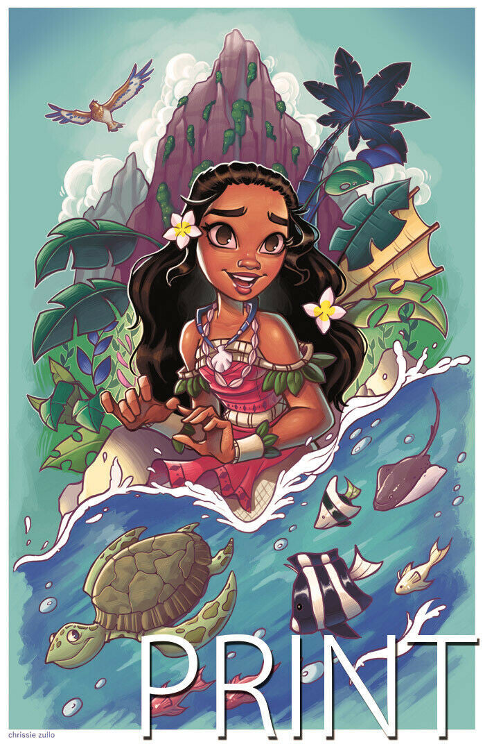 MOANA ART PRINT ~ Signed by Chrissie Zullo ~ 11