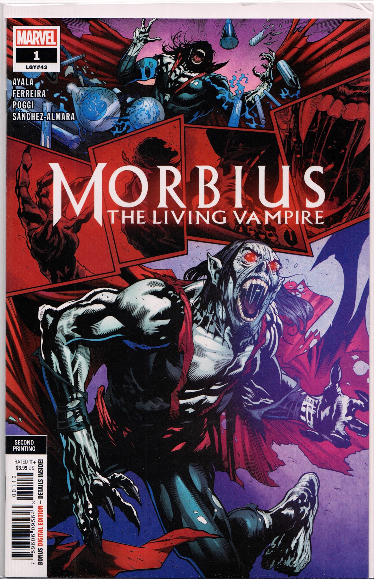 MORBIUS #1 (2ND PRINT) COMIC BOOK ~ Marvel Comics