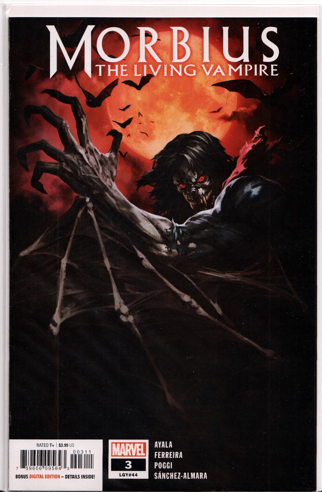 MORBIUS #3 (1ST PRINT) COMIC BOOK ~ Marvel Comics