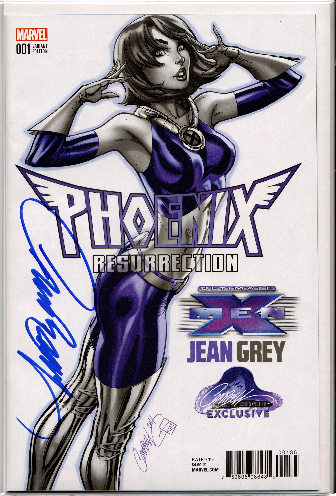 PHOENIX: RESURRECTION #1B SIGNED BY J. SCOTT CAMPBELL ~ JSC Exclusive w/COA