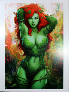 POISON IVY ART PRINT by Stanley "Artgerm" Lau ~ 12" x 16" ~ Great Condition