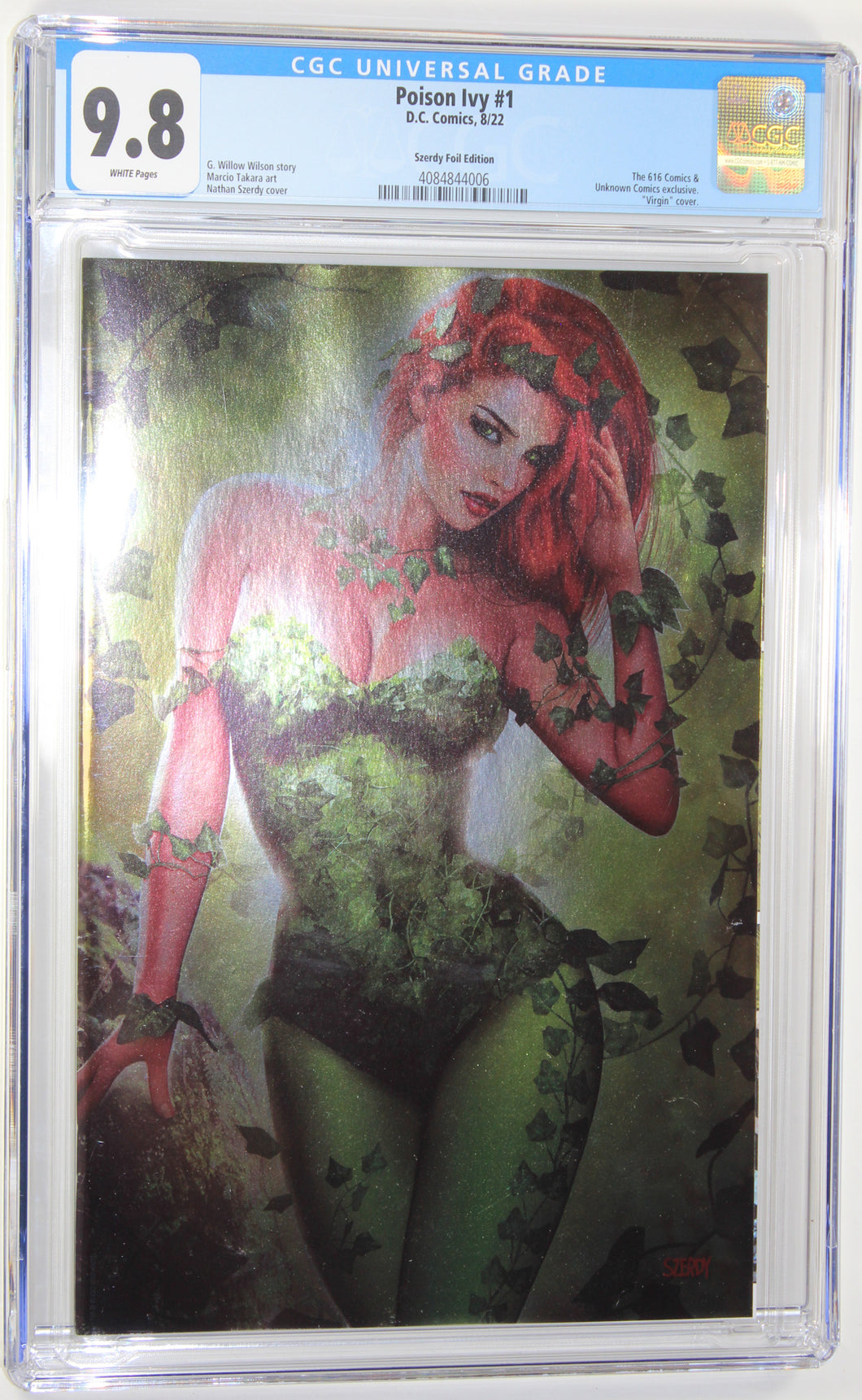 POISON IVY #1 (NATHAN SZERDY EXCLUSIVE FOIL VIRGIN VARIANT) CGC GRADED 9.8