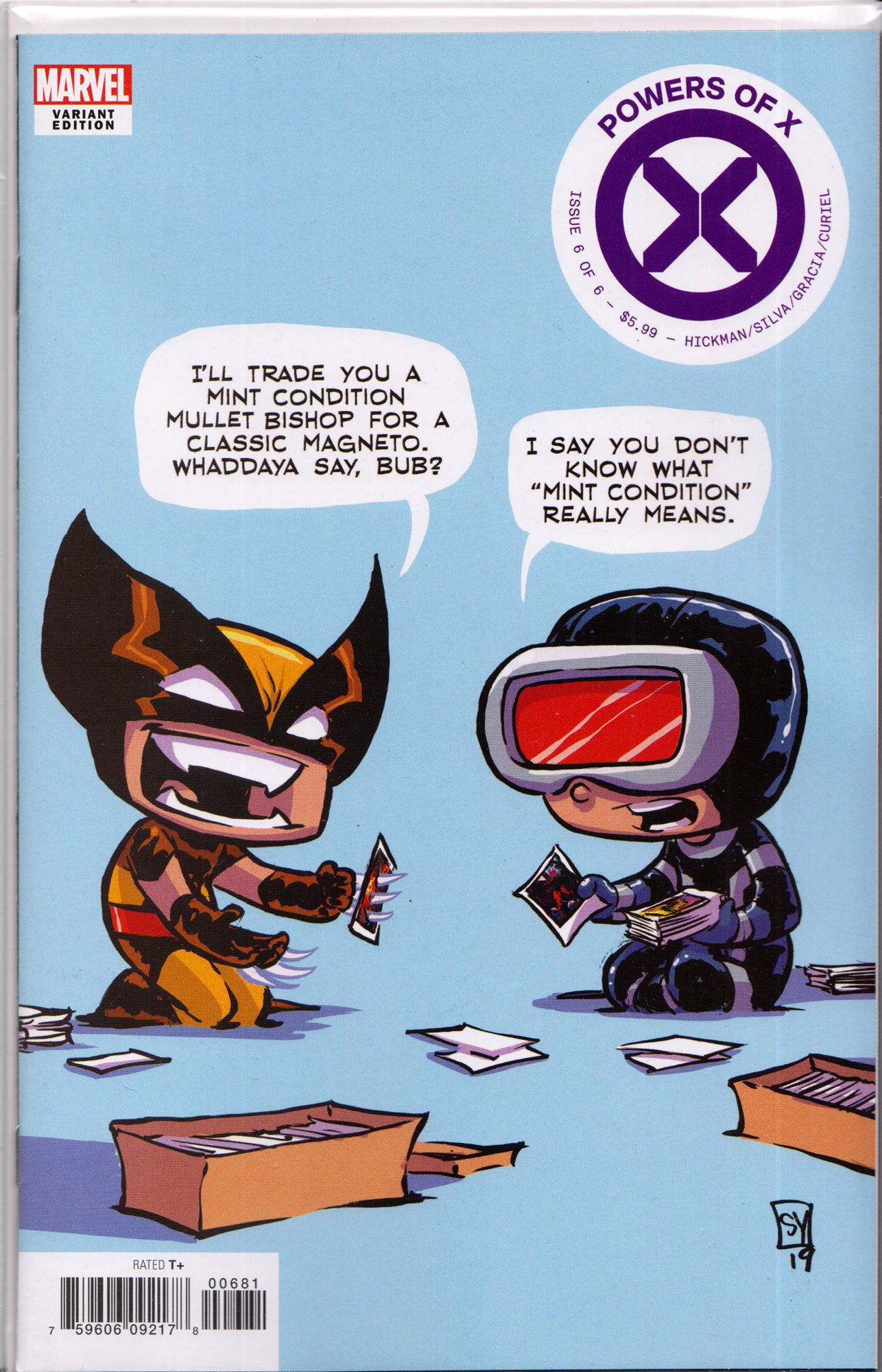 POWERS OF X #6 (SKOTTIE YOUNG VARIANT) COMIC BOOK ~ Marvel Comics