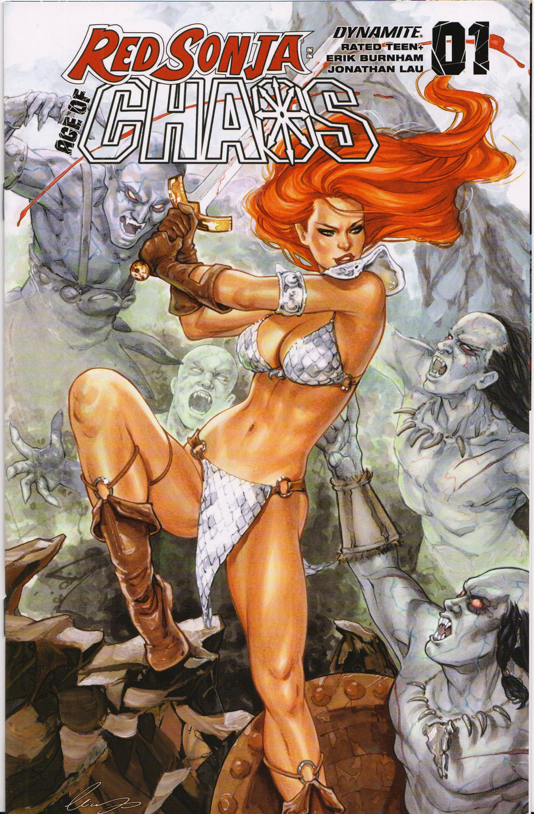 RED SONJA: AGE OF CHAOS #1 (CHATZOUDIS VARIANT) COMIC BOOK ~ Dynamite