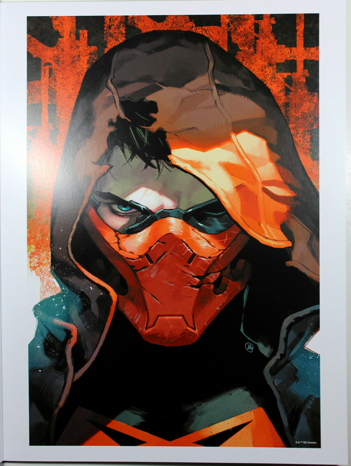 THE RED HOOD ART PRINT by Yasmine Putri ~ 12" x 16" ~ DC Year of the Villain