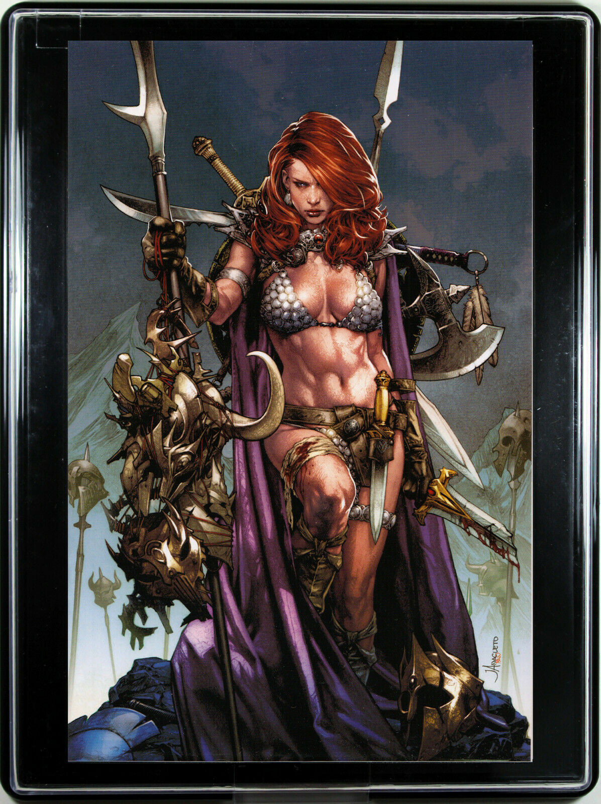 RED SONJA #1 Framed (JAY ANACLETO) ~ Custom Home Decor Comic Book Wall Art