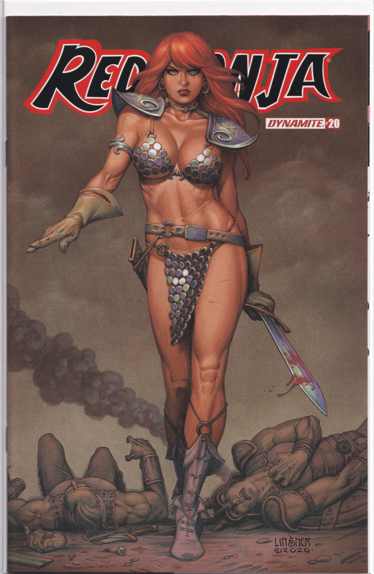 RED SONJA #20 (JOSEPH LINSNER VARIANT COVER) COMIC BOOK ~ Dynamite Entertainment