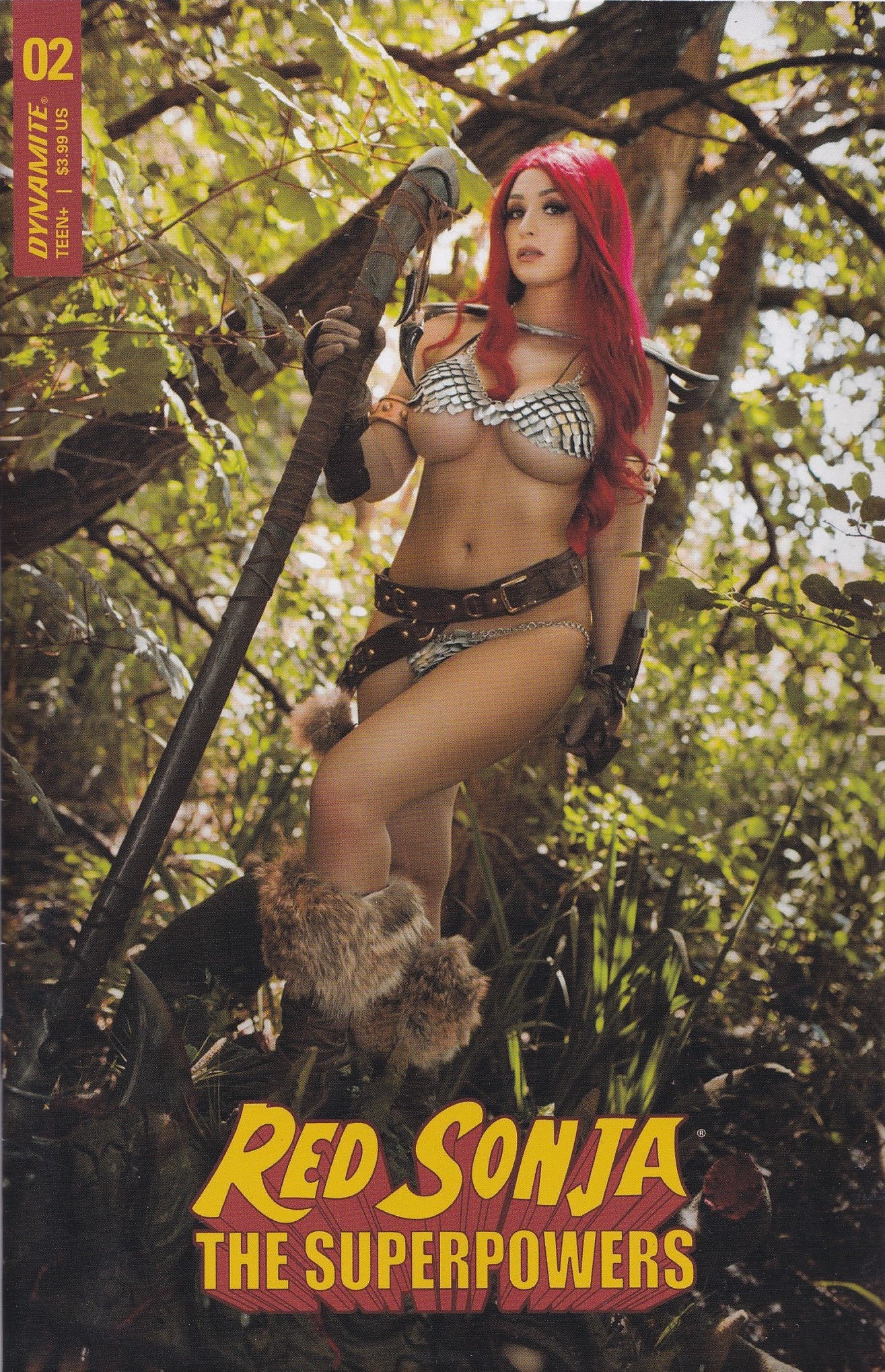 RED SONJA: THE SUPERPOWERS #2 (COSPLAY VARIANT) COMIC BOOK ~ Dynamite