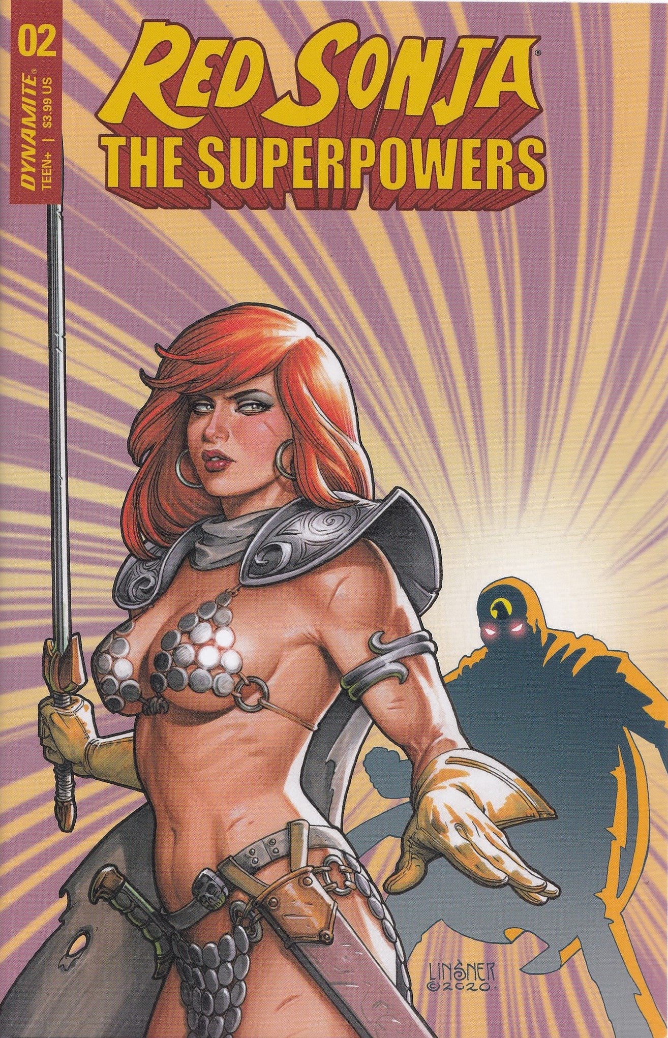 RED SONJA: THE SUPERPOWERS #2 (LINSNER VARIANT)(2021) COMIC BOOK ~ Dynamite