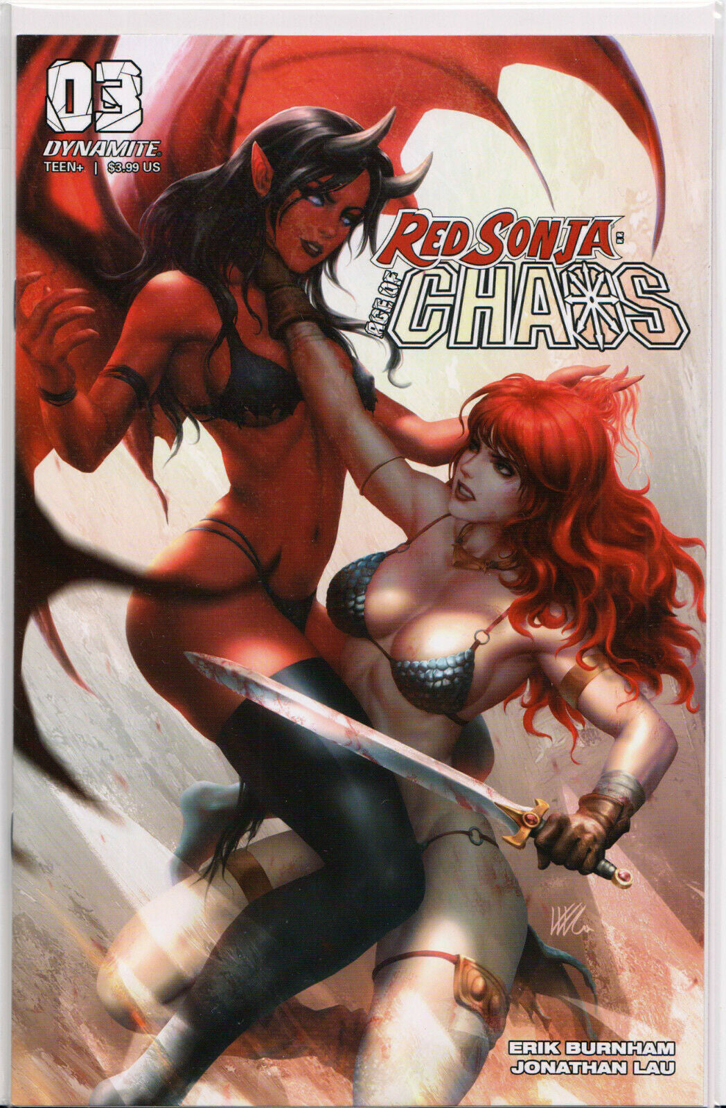 RED SONJA: AGE OF CHAOS #3 (KUNKKA VARIANT) COMIC BOOK ~ Dynamite Entertainment