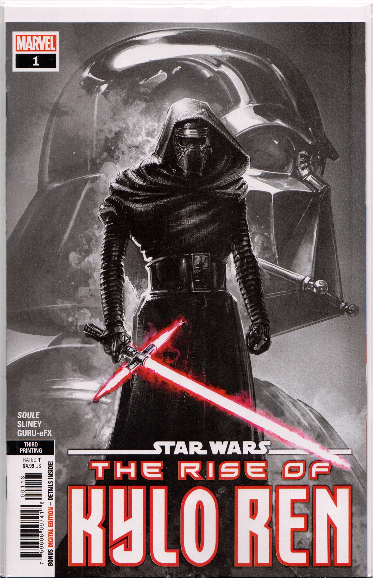 STAR WARS: THE RISE OF KYLO REN #1 (3RD PRINT VARIANT) COMIC BOOK ~ Marvel Comics