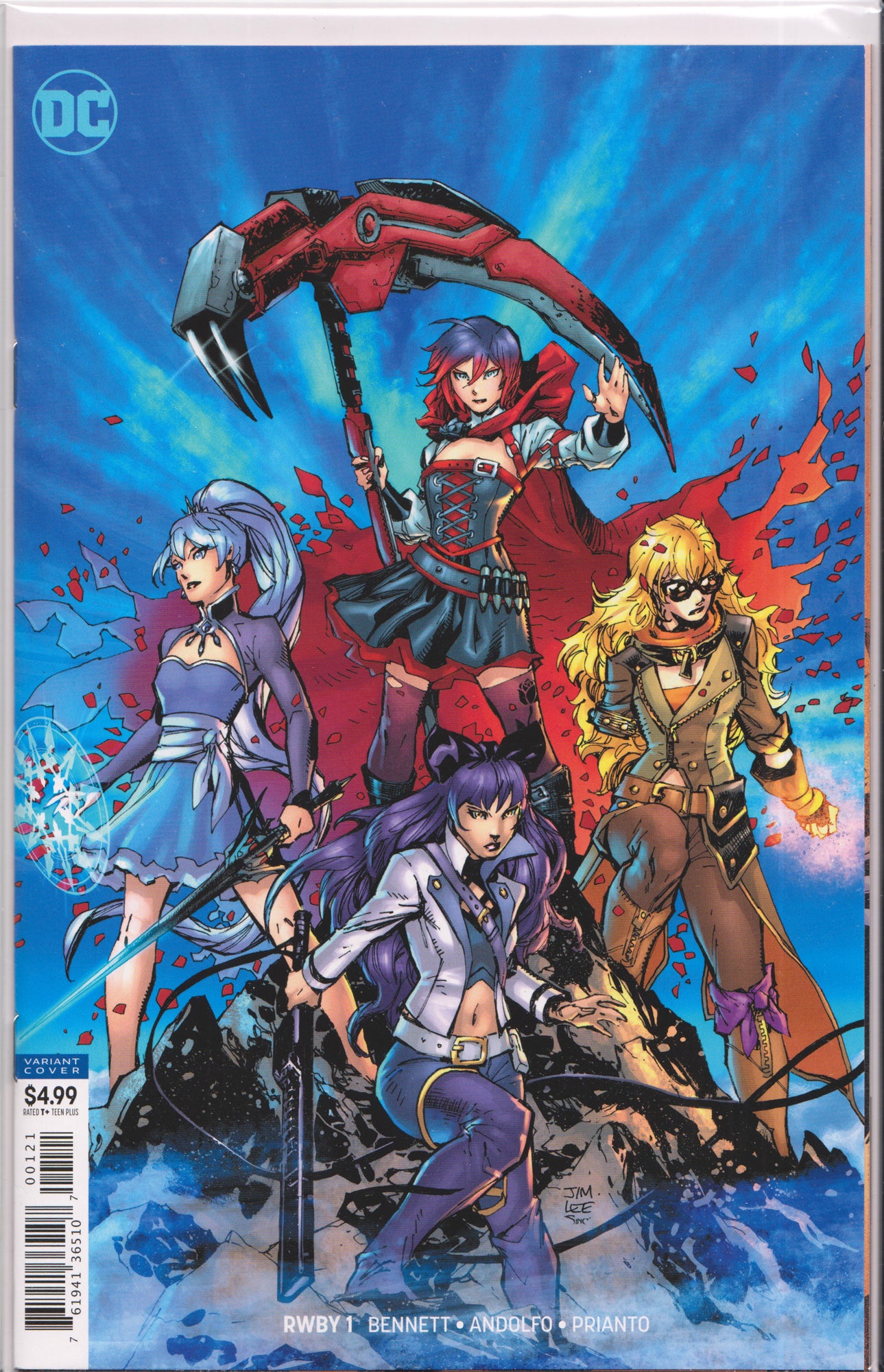 RWBY #1 (JIM LEE COVER)(ADAPTING THE HIT ANIME) COMIC BOOK ~ DC COMICS