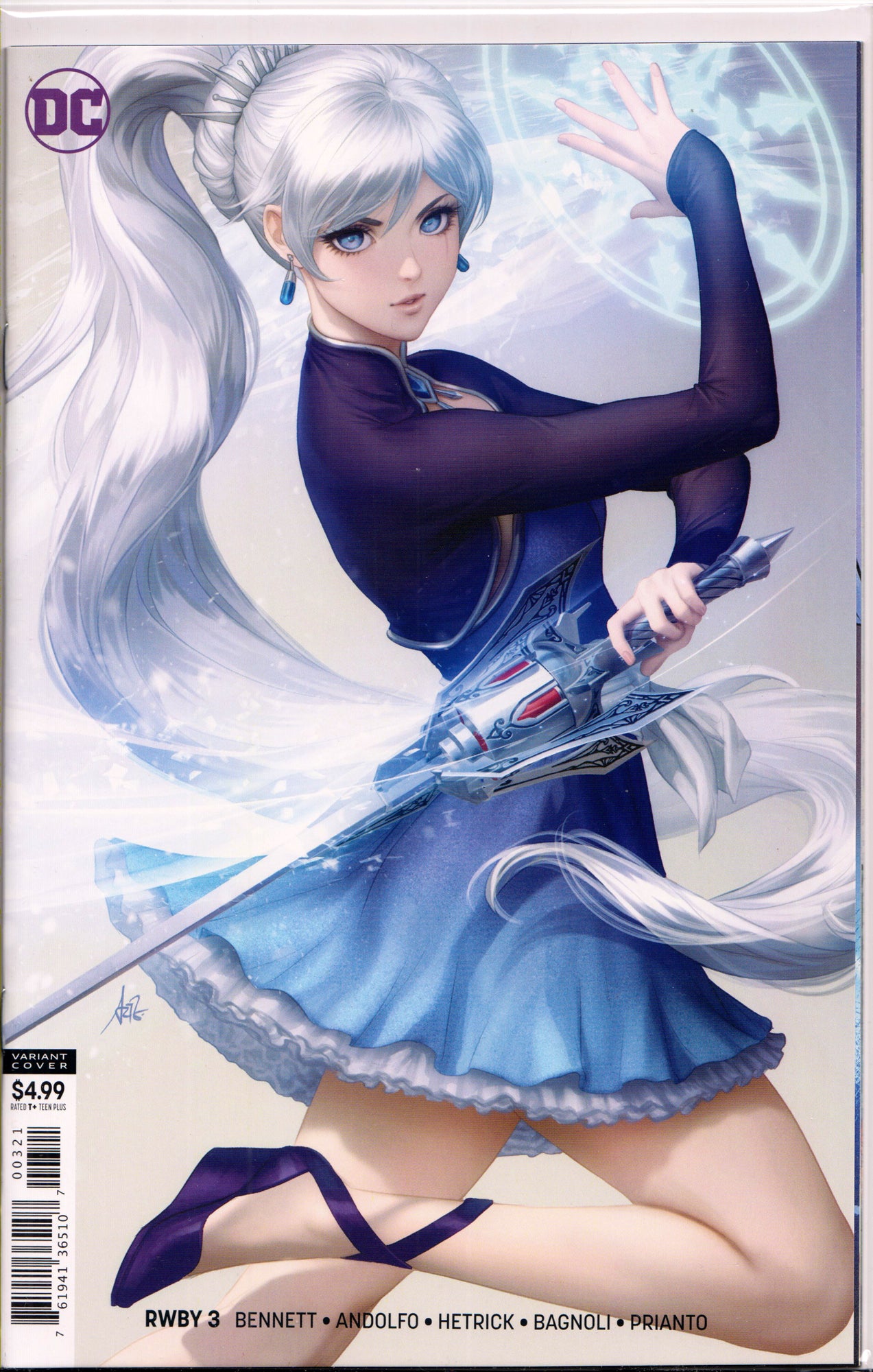 RWBY #3 (STANLEY "ARTGERM" LAU VARIANT)(ADAPTING THE HIT ANIME) COMIC BOOK ~ DC COMICS