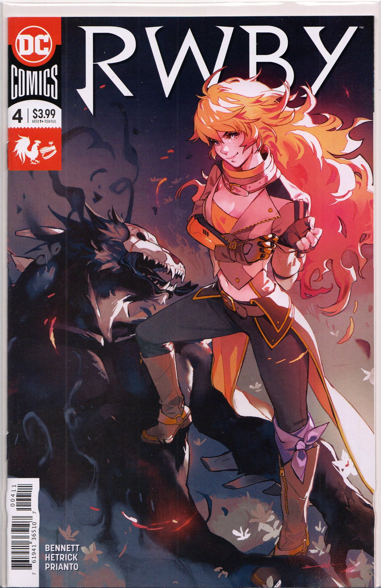 RWBY #4 (1ST PRINT)(ADAPTING THE HIT ANIME) COMIC BOOK ~ DC COMICS