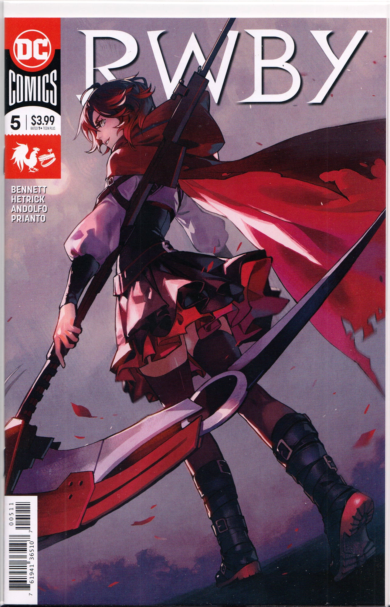 RWBY #5 (1ST PRINT)(ADAPTING THE HIT ANIME) COMIC BOOK ~ DC COMICS