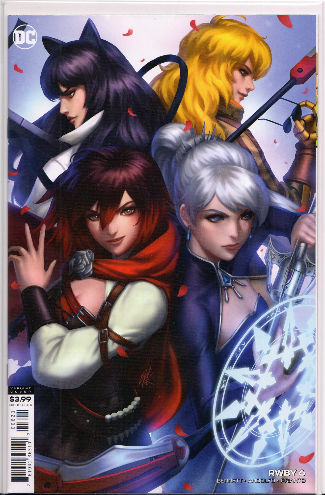 RWBY #6 (EJIKURE VARIANT)(ADAPTING THE HIT ANIME) COMIC BOOK ~ DC COMICS