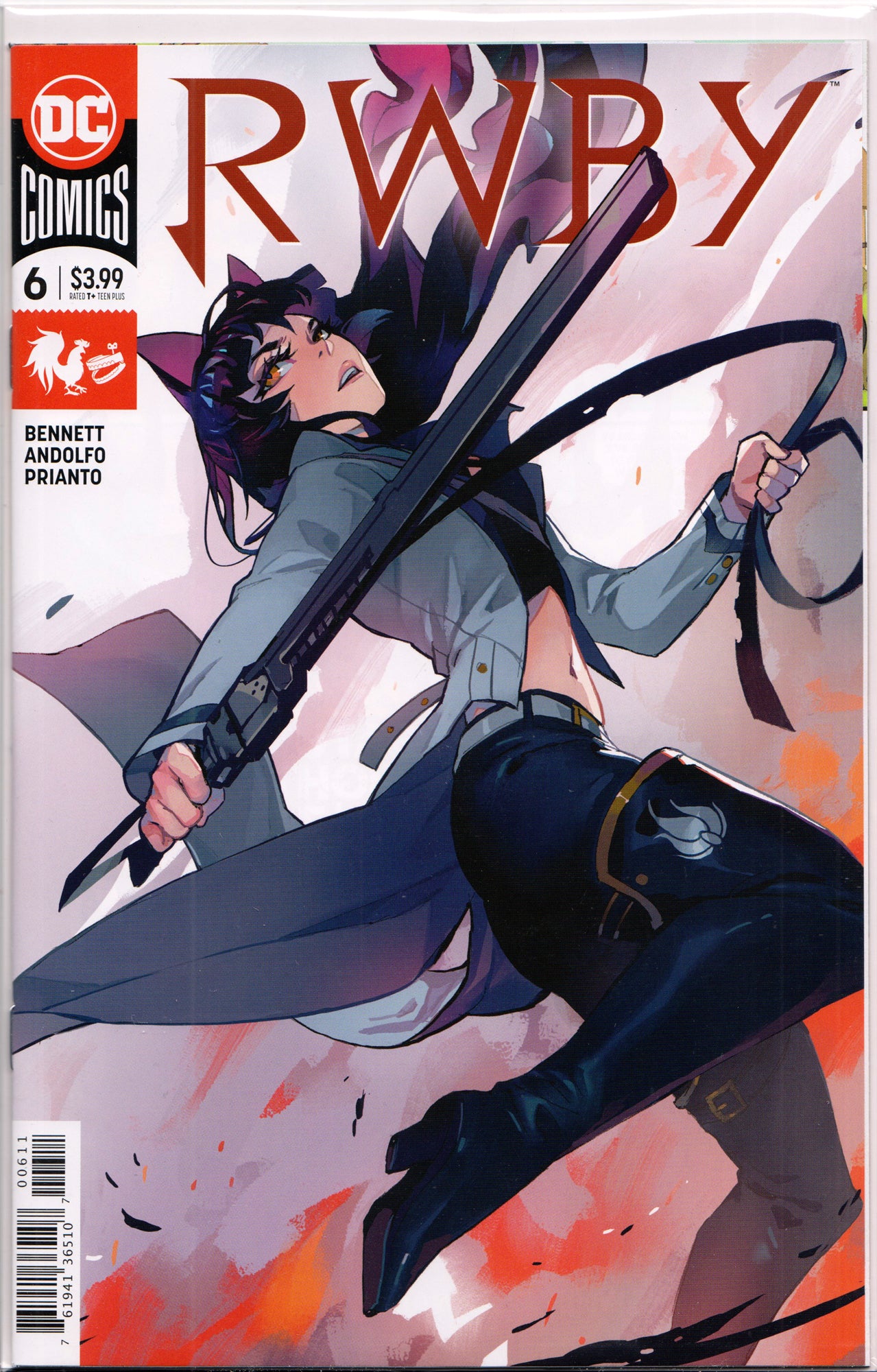 RWBY #6 (1ST PRINT)(ADAPTING THE HIT ANIME) COMIC BOOK ~ DC COMICS