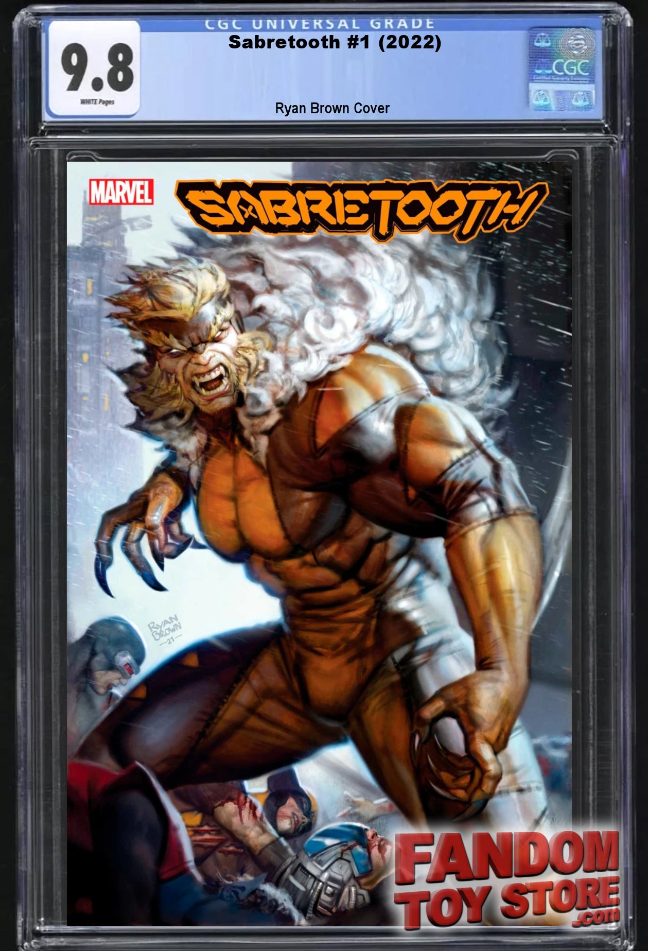 SABRETOOTH #1 (RYAN BROWN VARIANT)(2022) ~ CGC Graded 9.8