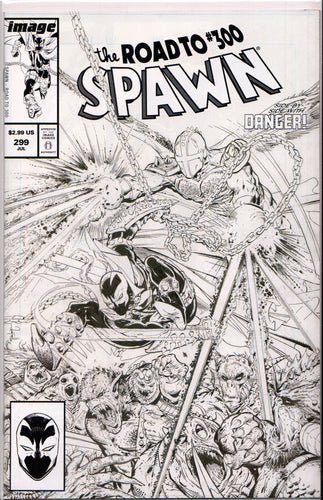 SPAWN #299 (B&W VARIANT) COMIC BOOK ~ Image Comics