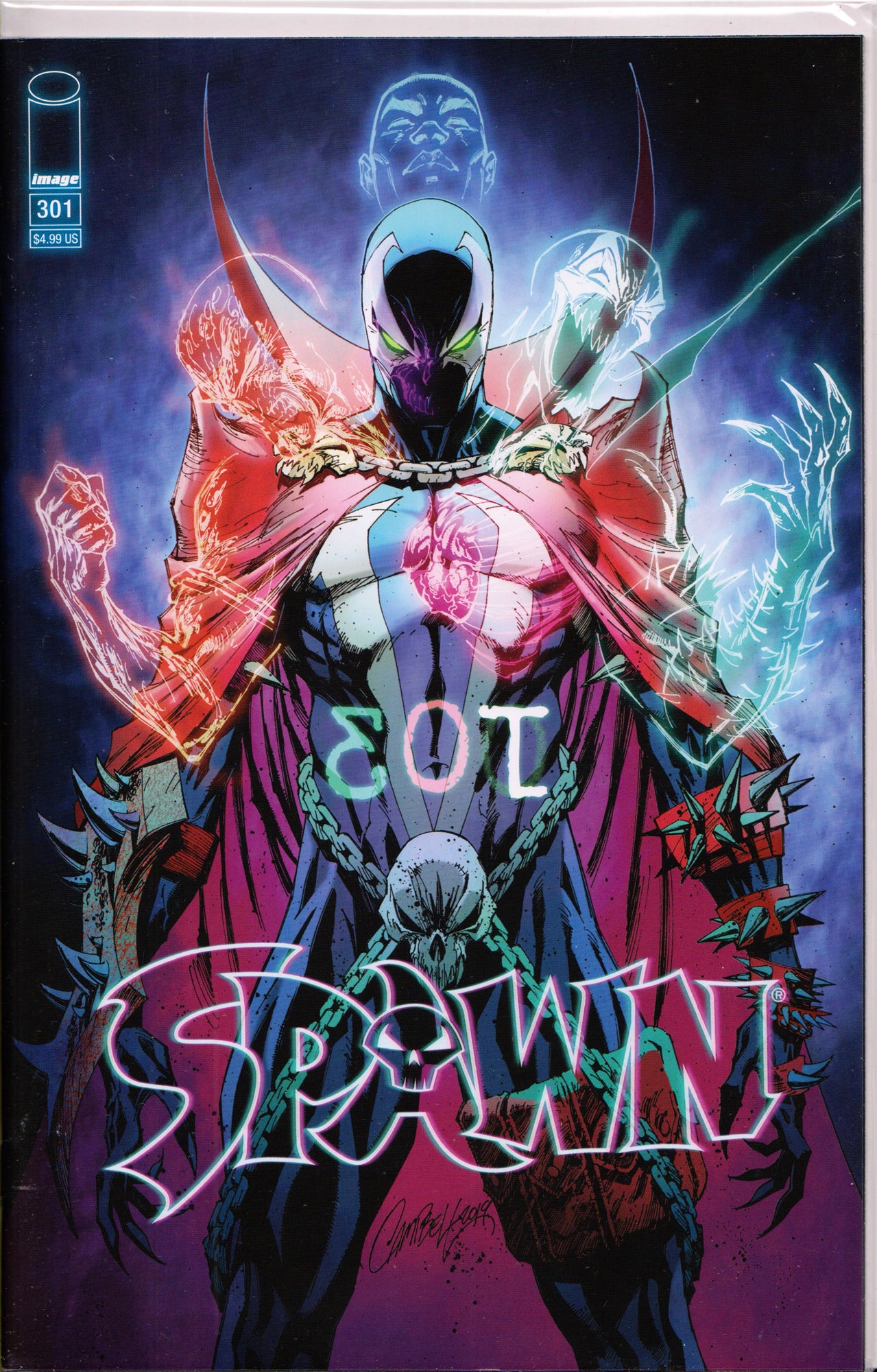 SPAWN #301 (J. SCOTT CAMPBELL VARIANT) COMIC BOOK ~ Image Comics