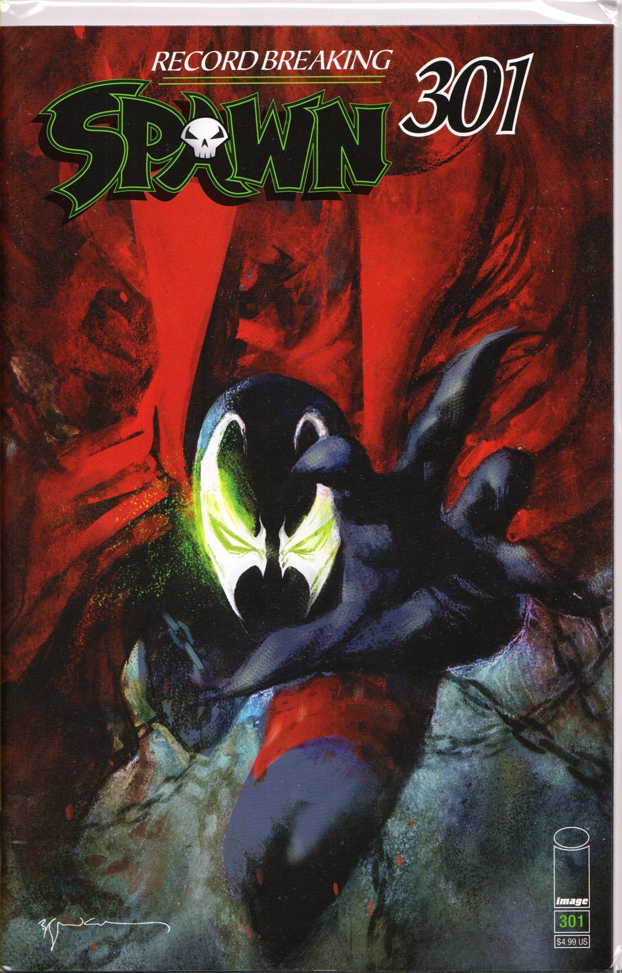 SPAWN #301 (BILL SIENKIEWICZ VARIANT) COMIC BOOK ~ Image Comics