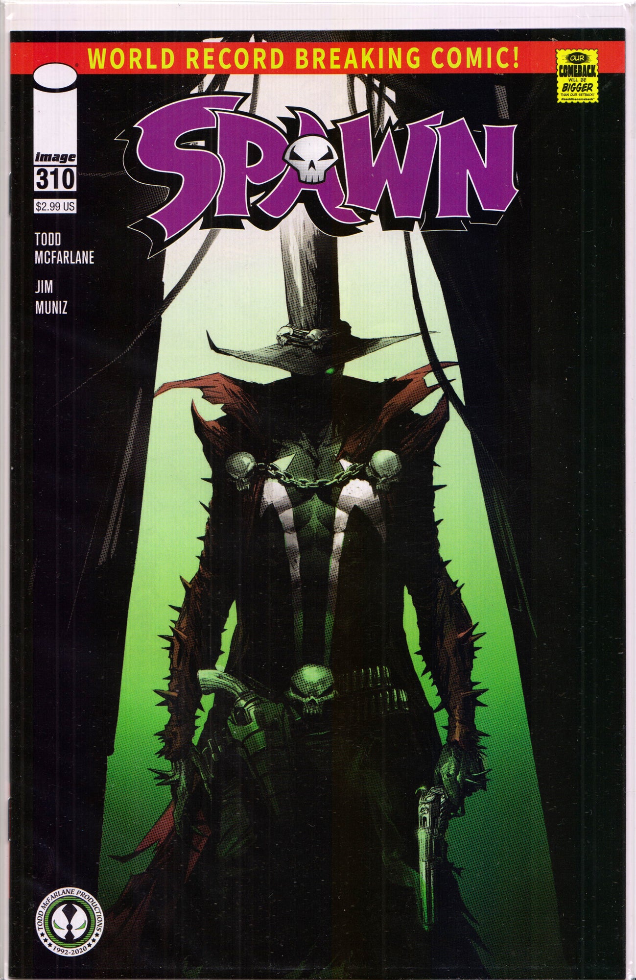 SPAWN #310 (FRANCESCO MATTINA VARIANT)(1ST PRINT) COMIC BOOK ~ Image Comics