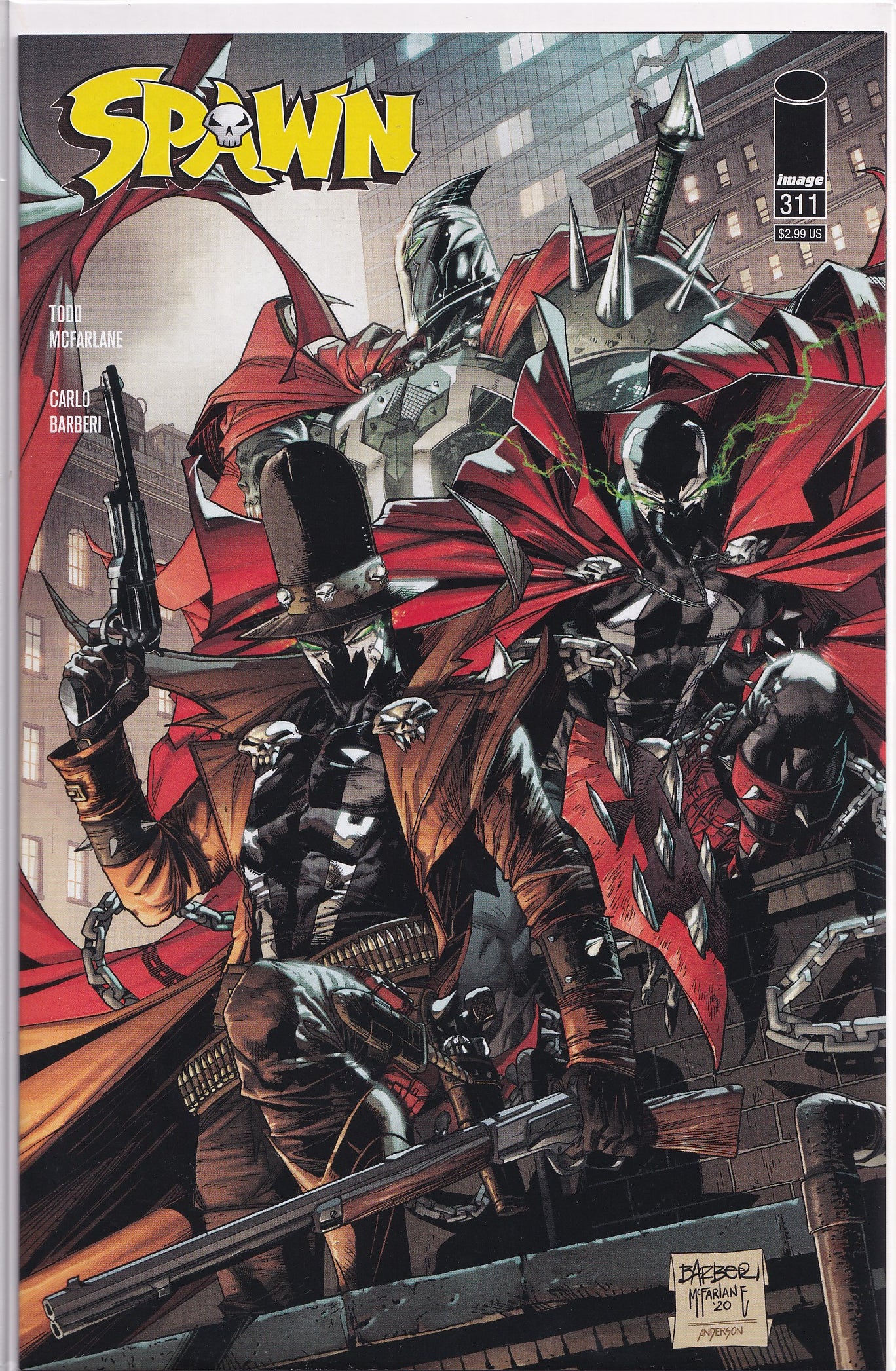 SPAWN #311 (BARBERI VARIANT)(1ST PRINT) COMIC BOOK ~ Image Comics