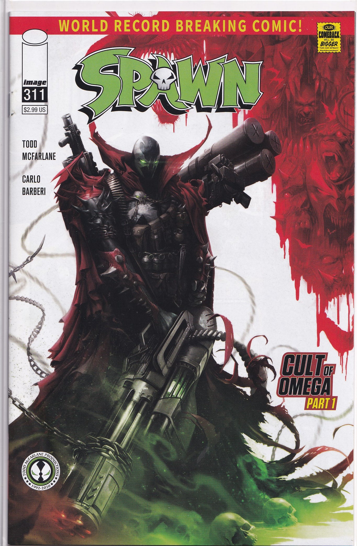 SPAWN #311 (FRANCESCO MATTINA VARIANT) COMIC BOOK ~ Image Comics