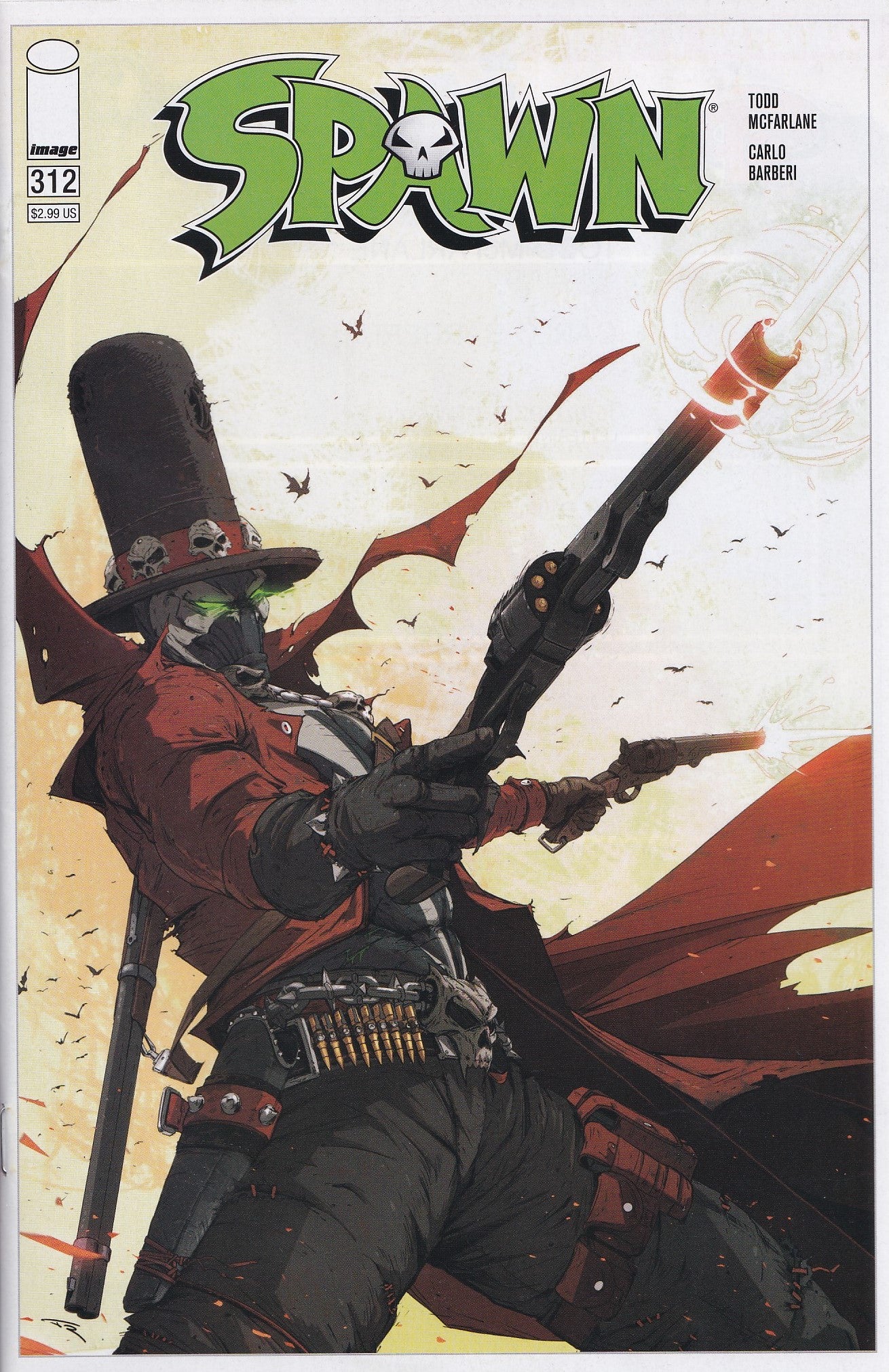 SPAWN #312 (GUNSLINGER "REVOLVER" VARIANT) COMIC BOOK ~ Image Comics