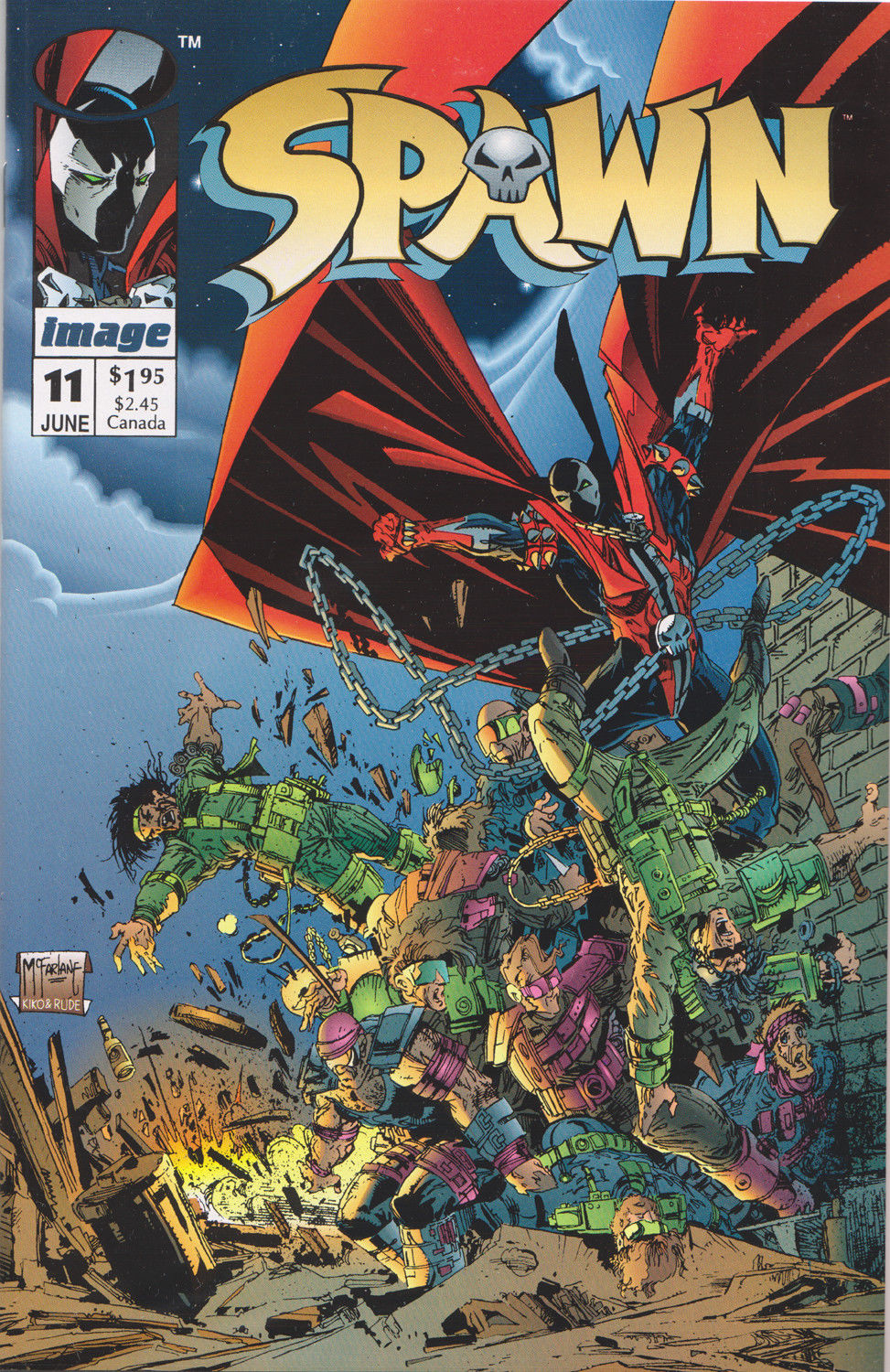 SPAWN #11 COMIC BOOK ~ Image Comics ~ Todd McFarlane Art