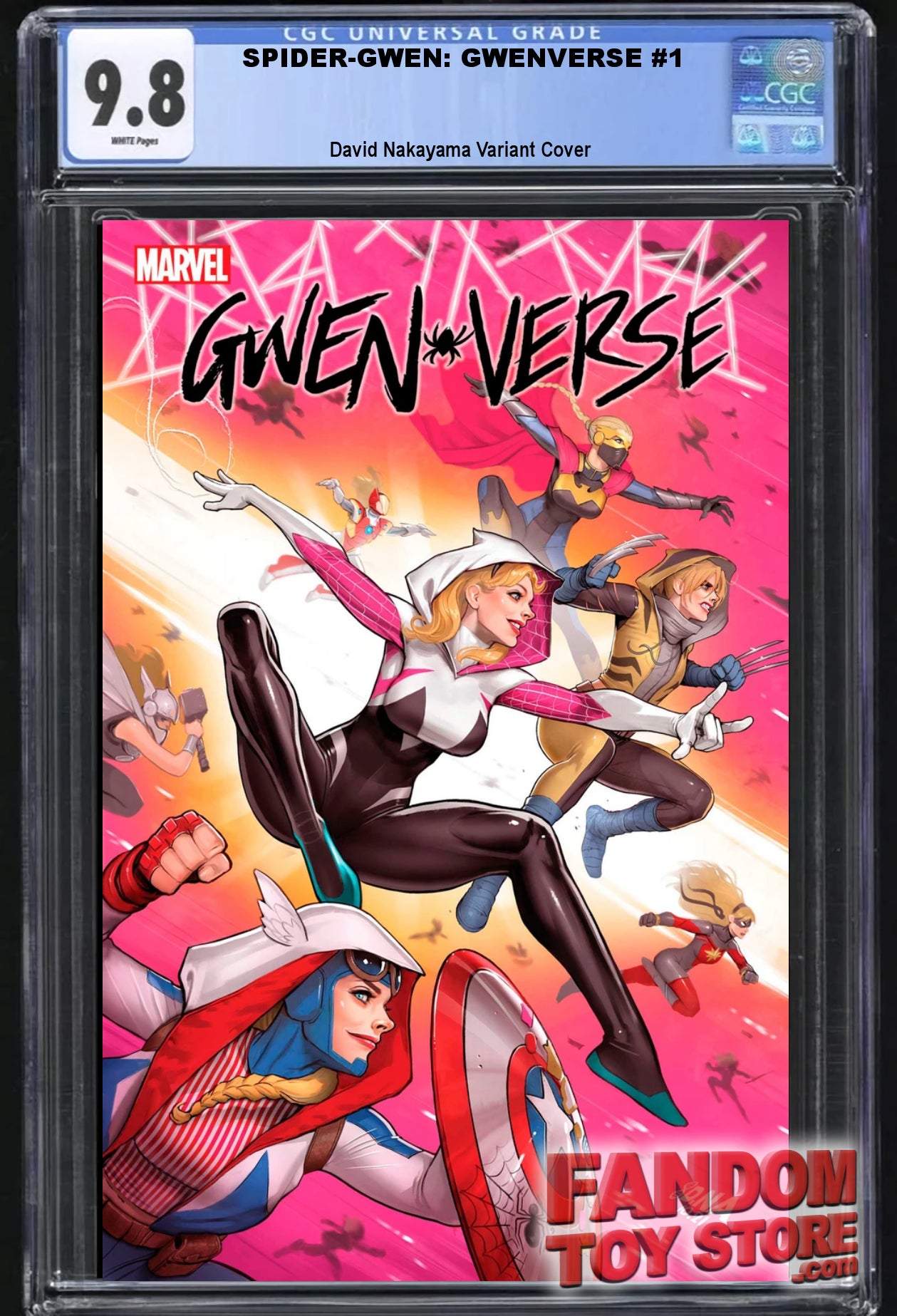 SPIDER-GWEN: GWENVERSE #1 (DAVID NAKAYAMA VARIANT)(2022) ~ CGC Graded 9.8