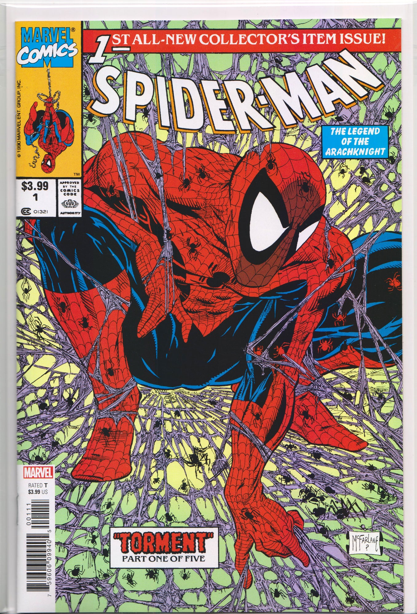 SPIDER-MAN #1 (2020 FACSIMILE EDITION REPRINT)(TODD MCFARLANE ART) ~ Marvel