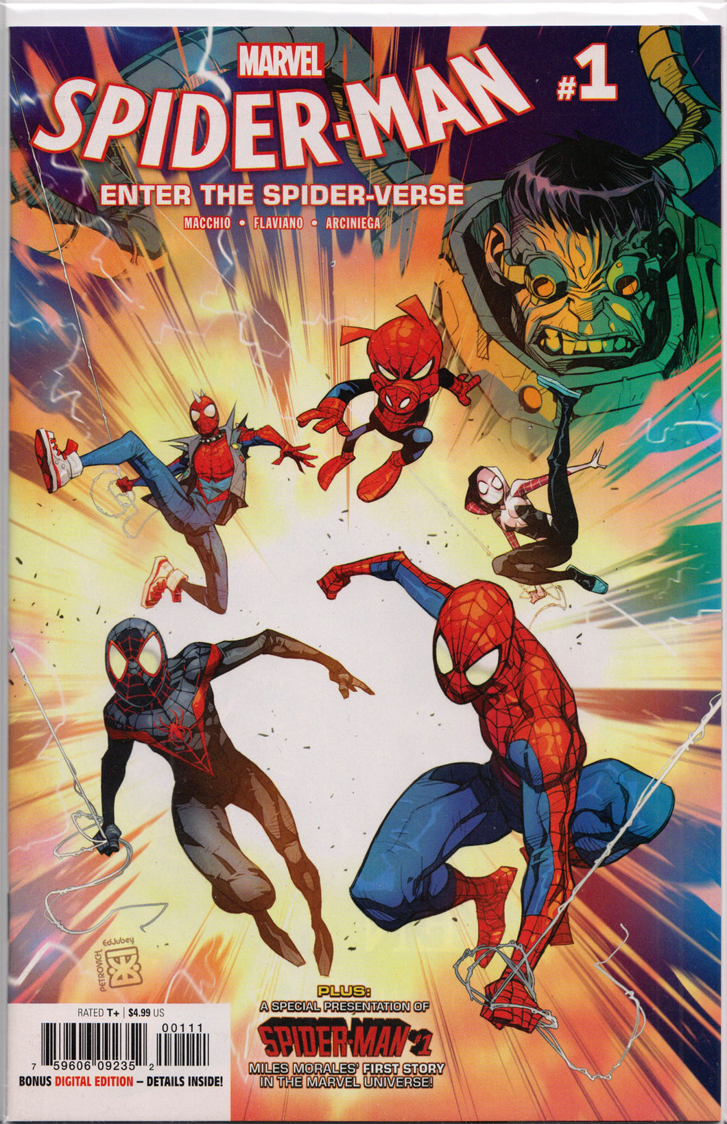 SPIDER-MAN: ENTER THE SPIDER-VERSE #1 COMIC BOOK ~ Marvel Comics