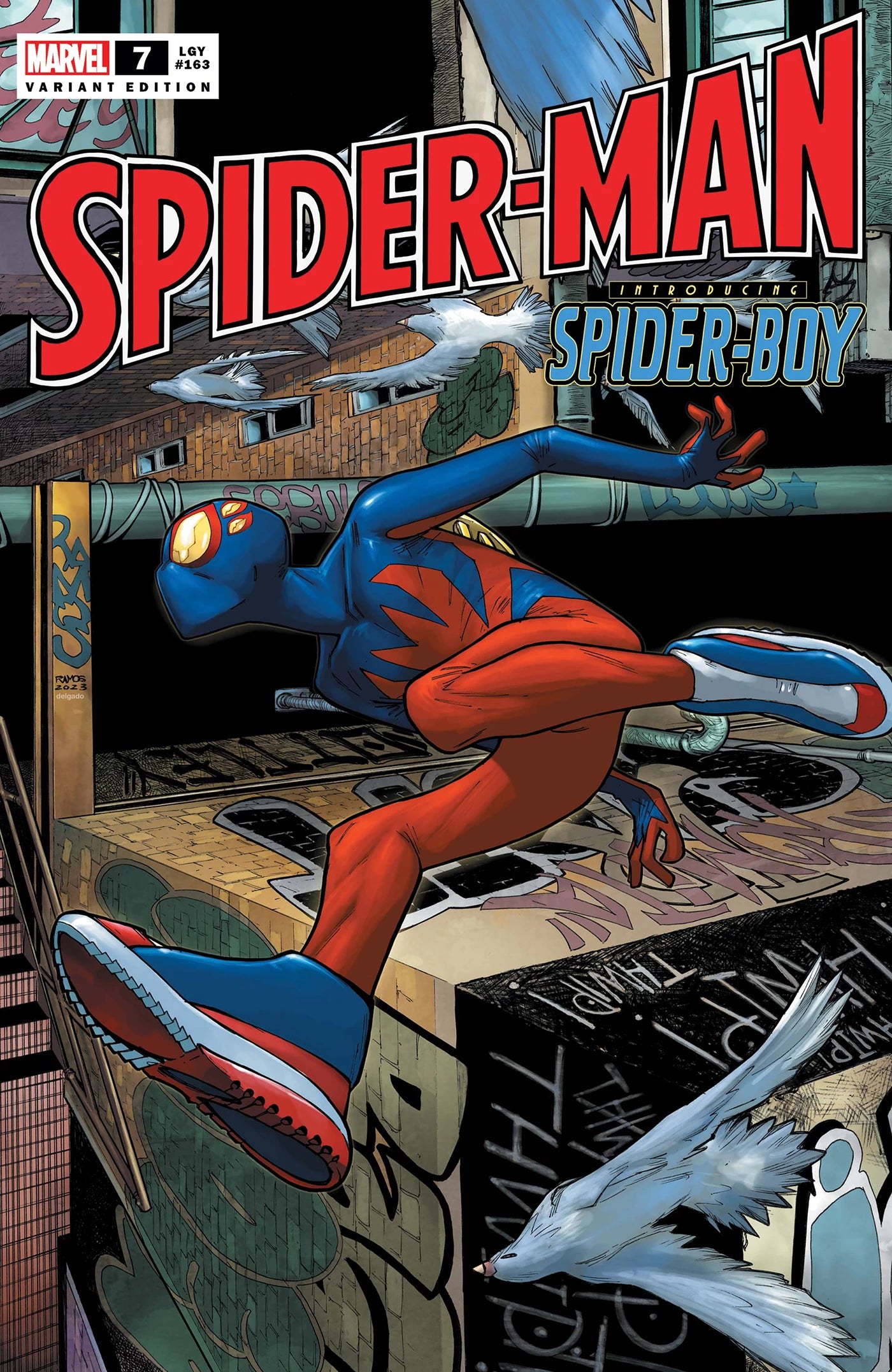 SPIDER-MAN #7 (HUMBERTO RAMOS SPOILER VARIANT)(1ST SPIDER-BOY) COMIC BOOK