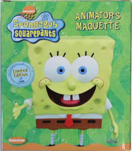 Nickelodeon ~ SPONGEBOB SQUAREPANTS ANIMATOR'S MAQUETTE STATUE ~ Ltd 2000