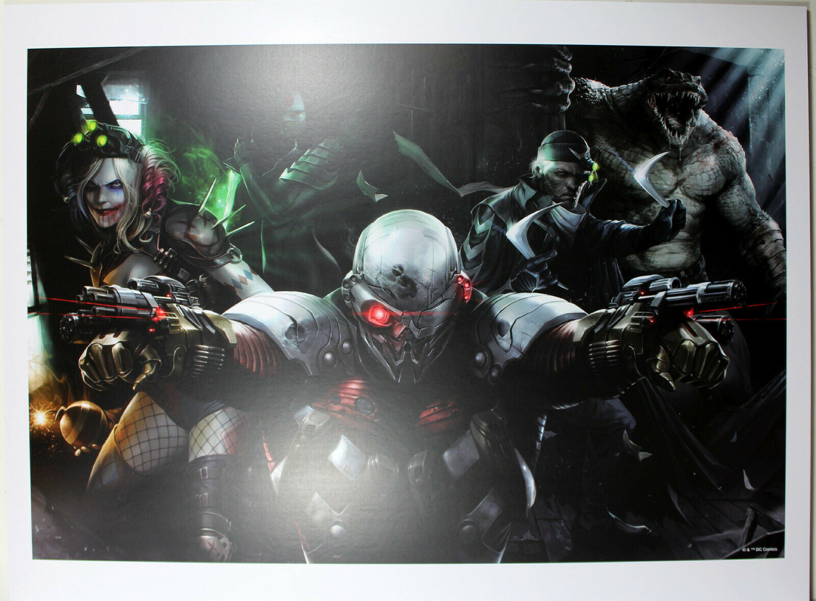 SUICIDE SQUAD (DEADSHOT) ART PRINT by Francesco Mattina ~ 12" x 16"