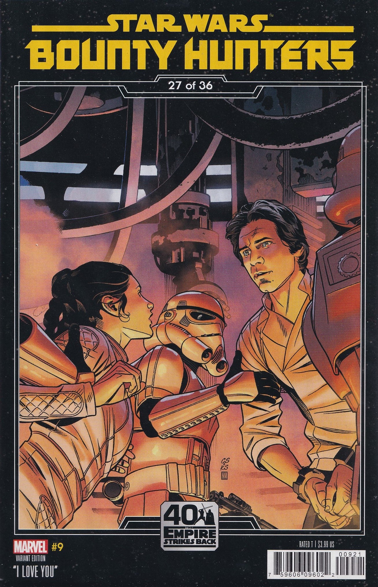 STAR WARS: BOUNTY HUNTERS #9 (CHRIS SPROUSE ESB VARIANT) COMIC ~ Marvel Comics