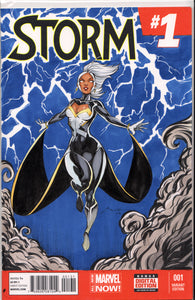 STORM #1 BLANK VARIANT w/ORIGINAL COVER ART BY ANDRES F. CRUZ ~ SIGNED