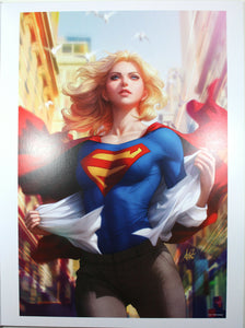SUPERGIRL #15 ART PRINT by Stanley "Artgerm" Lau ~ 12" x 16" ~ Great Condition