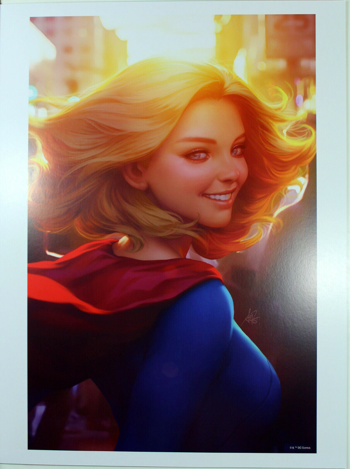 SUPERGIRL #16 ART PRINT by Stanley "Artgerm" Lau ~ 12" x 16" ~ Great Condition